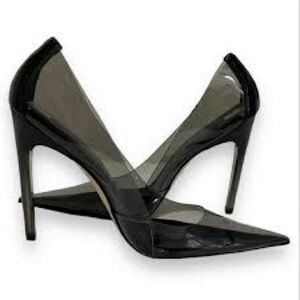 Good American Light Smoke heels